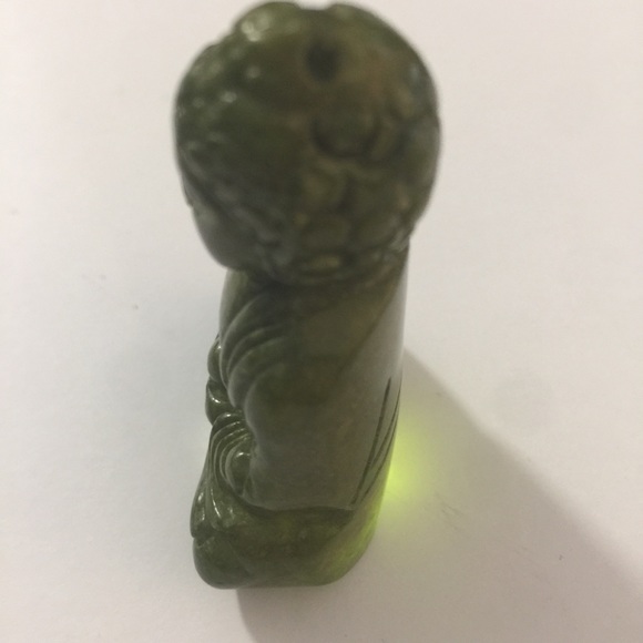 Hand Carved Buddha Pendant with drilled Hole - Picture 6 of 14